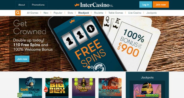intercasino 10 no deposit free spins online