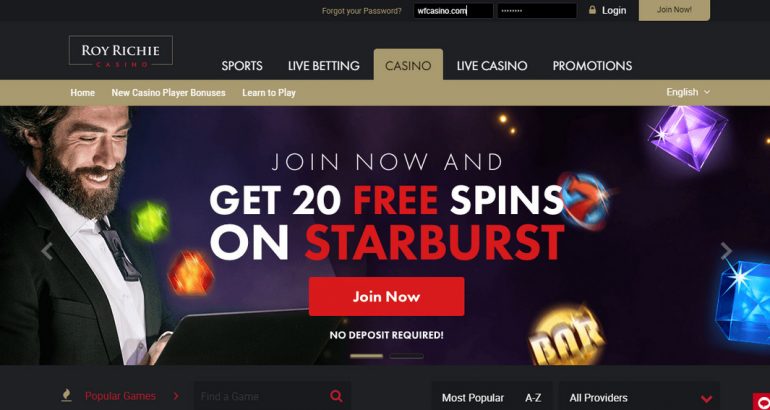 roy richie casino exclusive 20 gratissnurr utan insättning