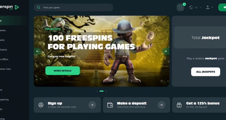 greenspin online casino free spins code new