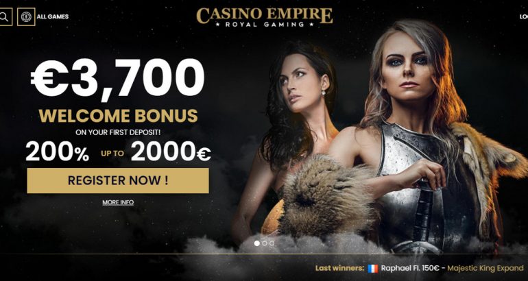 CasinoEmpire no deposit free spins bonus coupon