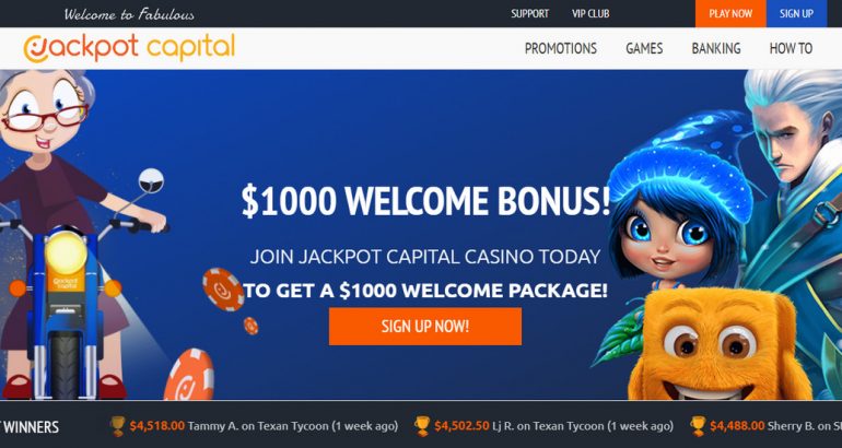 JackpotCapital free gratis Coupon Code bonus