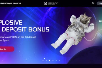 KosmonautCasino 150 Freespini & up to 550 EUR Bonuses