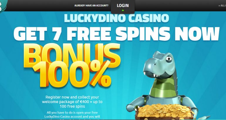 luckydino no deposit free spins bonus 2018 netent