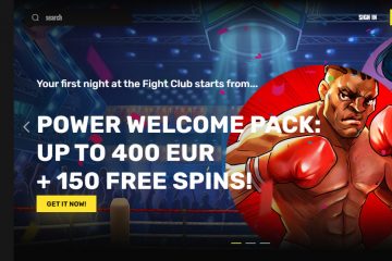 Fightclubcasino 150 Ücretsiz Döndürme + 400 EUR Hoş Geldin Bonusu