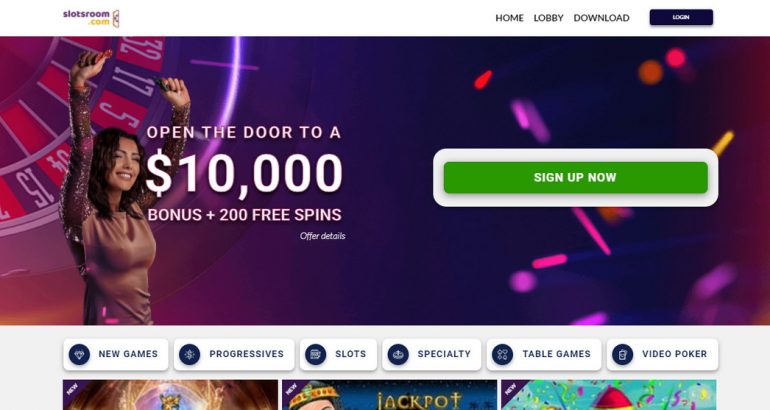 Slotsroom Casino no deposit bonus code spins