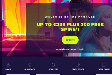 NightRush Casino 300 Ücretsiz döndürme & 333 EUR Bonus
