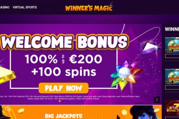 Winnersmagic Casino 100 döner & 200 EUR Hoş Geldin Bonusu