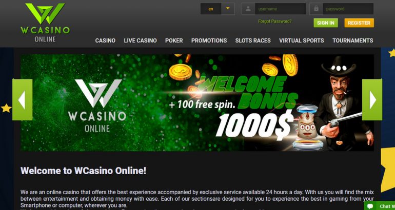 Wcasino no deposit free spins code