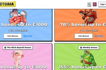 Winstoria 270 free spins & 3000 EUR Welcome Bonus