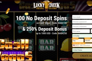 LuckyCreek Özel 100 depozito yok döner Bonus kodu