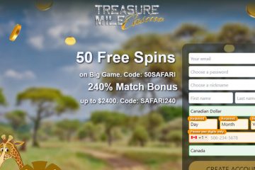 TreasureMile 50 depozito yok freespini Bonus kodu