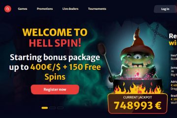 HellSpin 150 freespini & 400 EUR Bonus