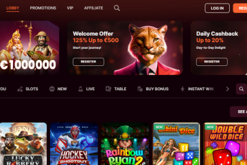 PumaCasino 100 Free spin bonusları & 125% up to 500 EUR